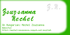 zsuzsanna mechel business card